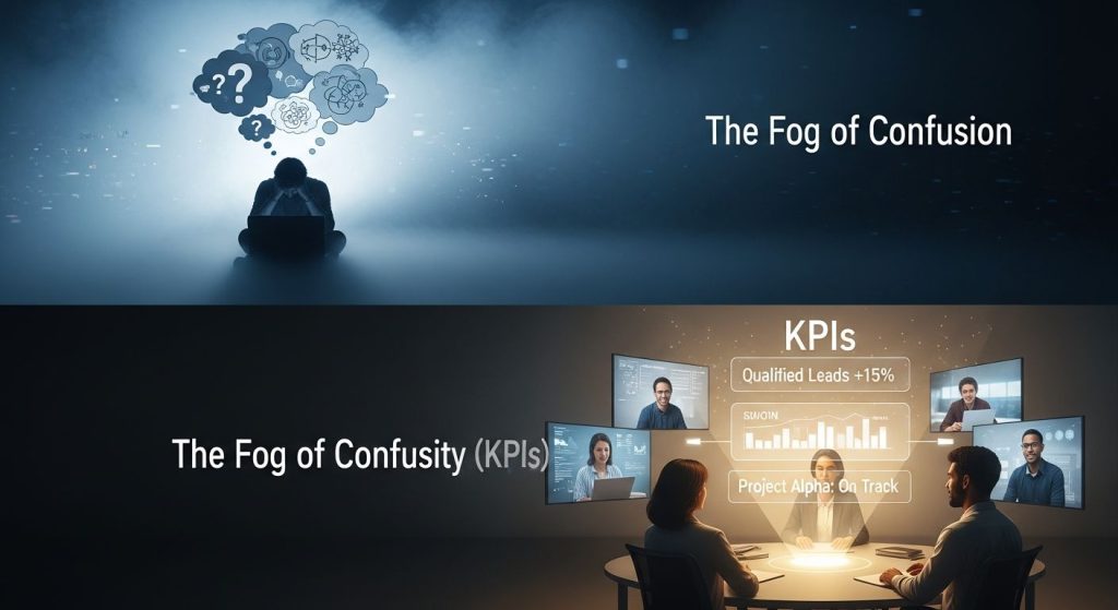 Professional managing remote employees across different time zones