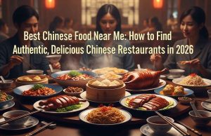 Best Chinese Food Near Me: How to Find Authentic, Delicious Chinese Restaurants in 2026 popular-Chinese-dishes-including-Peking-Duck-and-Dim-Sum-on-a-table-with-warm-lighting.