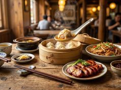 Best Chinese Food Near Me: How to Find Authentic, Delicious Chinese Restaurants in 2026 Steaming Chinese xiao long bao soup dumplings, char siu barbecue pork, and noodles on wooden table with warm lighting, authentic Chinese restaurant food photography