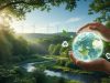 Environmental Protection: Why Saving the Planet Is Everyone’s Responsibility in 2026 Person holding glowing Earth globe with hands, green forest background, environmental protection concept