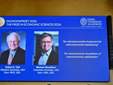 US Economists Hall and Woodford Win 2026 Nobel Prize